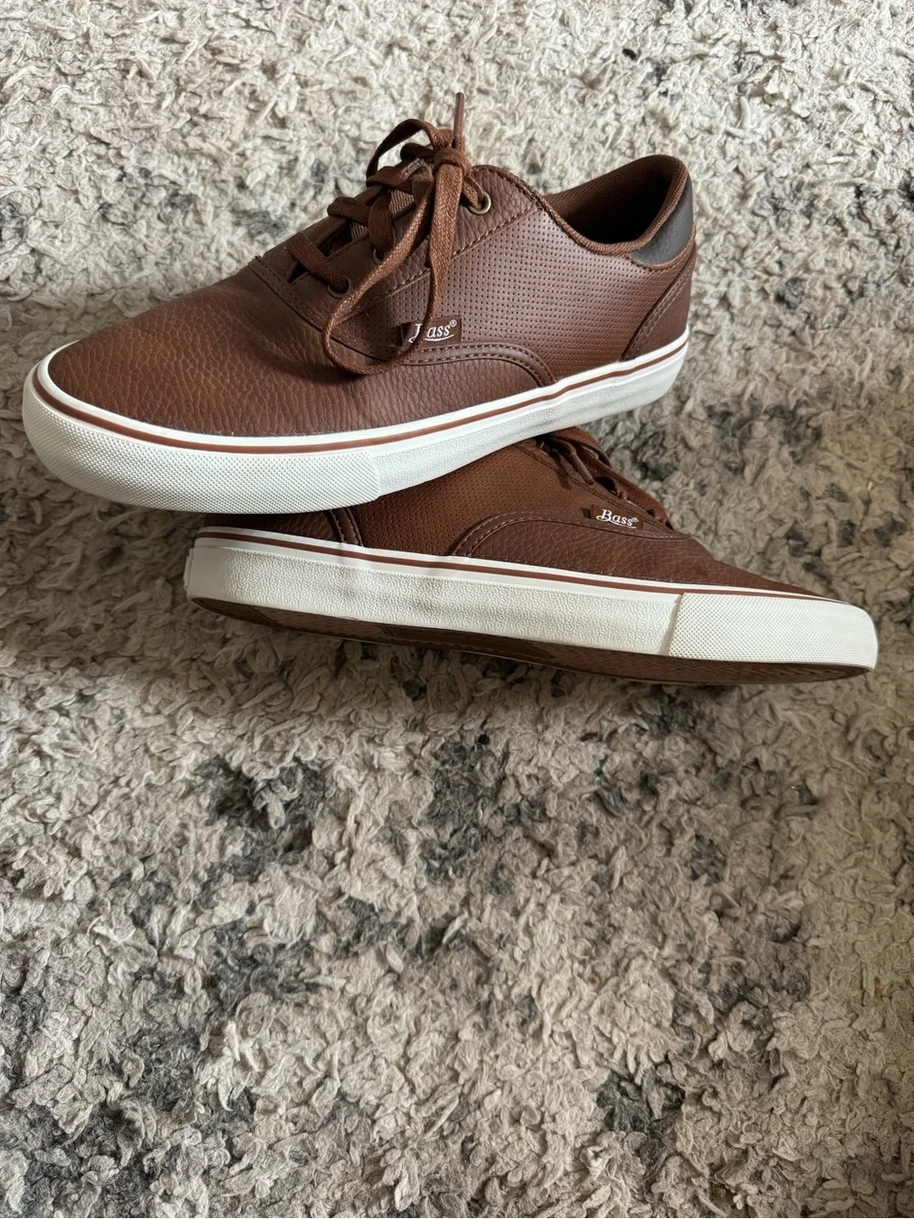 Bass Men's Brown Low-Top Casual Sneakers